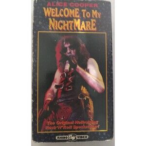Alice Cooper Welcome To My Nightmare 1975 VHS Rhino Video